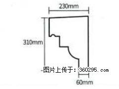 产品分解图型 - 檐口线，型号：SX311-YK-3，规格：230x310mm(3) - 石嘴山三象EPS建材 szs.sx311.cc