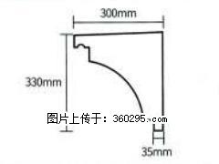 产品分解图型 - 檐口线，型号：SX311-YK-2，规格：300x330mm(2) - 石嘴山三象EPS建材 szs.sx311.cc